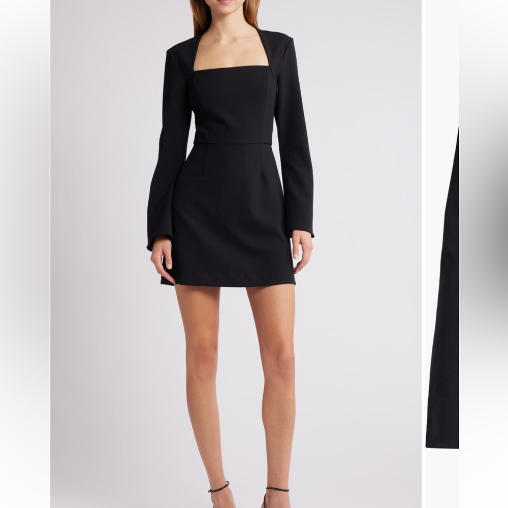 French connection whisper long sleeve mini dress NWT